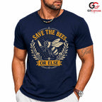 Save The Bees Nature T-Shirt Earth Day Eco Friendly Unisex Funny Tee Gift