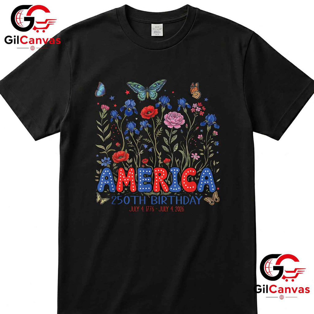 2026 4th of July USA 250th Anniversary Independence Day Unisex Vintage Patriotic T-Shirt