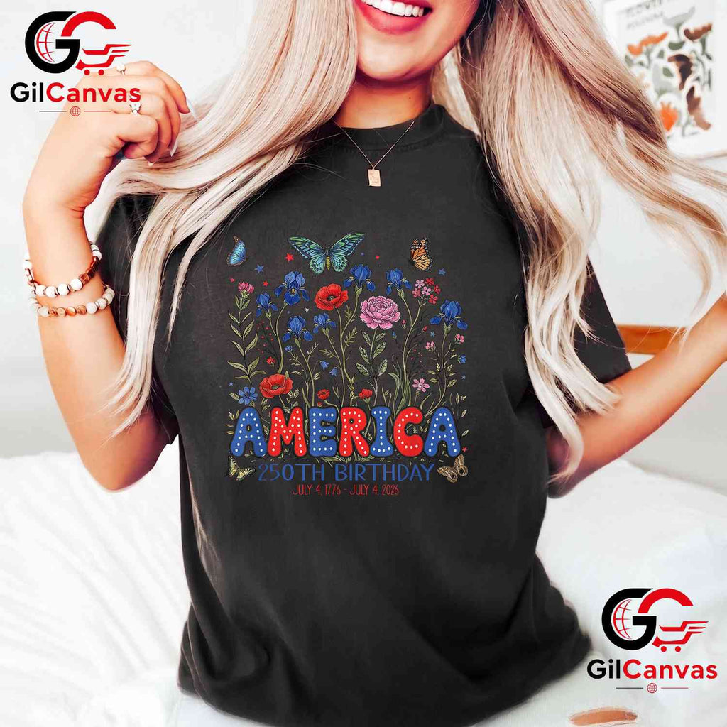 2026 4th of July USA 250th Anniversary Independence Day Unisex Vintage Patriotic T-Shirt