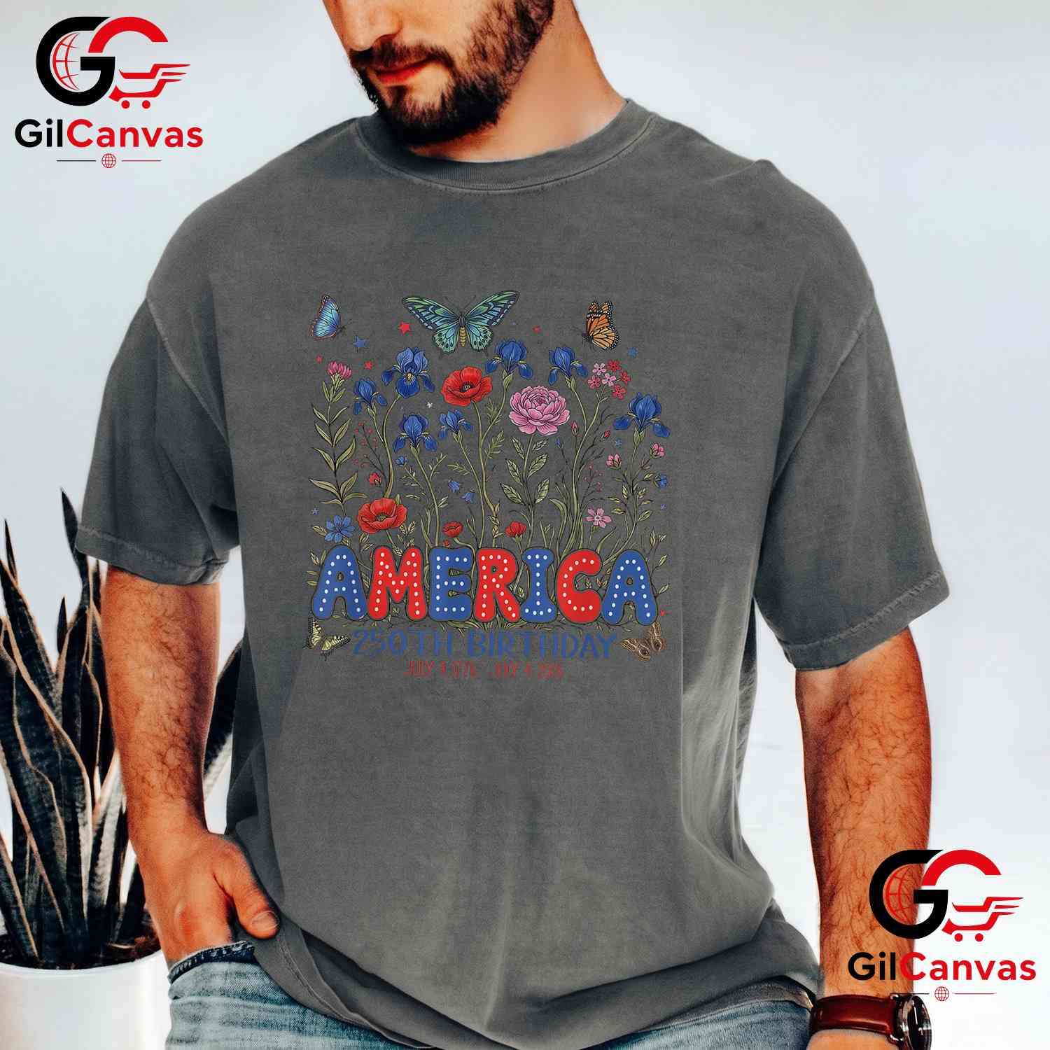 2026 4th of July USA 250th Anniversary Independence Day Unisex Vintage Patriotic T-Shirt