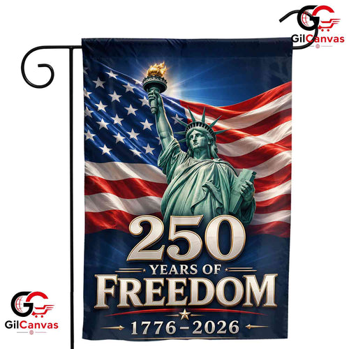 250 Years Of Freedom Garden Flag Statue Of Liberty 1776-2026 Yard Decor Banner