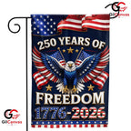 250 Years of Freedom American Eagle Yard Decor 1776-2026 Anniversary Garden Flag