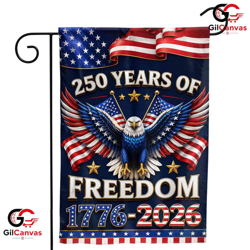 250 Years of Freedom American Eagle Yard Decor 1776-2026 Anniversary Garden Flag