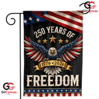 250 Years of Freedom Eagle Yard 1776-2026 Patriotic Bunting Decor Garden Flag