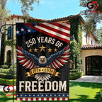 250 Years of Freedom Eagle Yard 1776-2026 Patriotic Bunting Decor Garden Flag