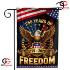 250 Years of Freedom Eagle Yard Patriotic American Eagle Garden Flag Banner