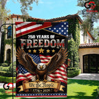 250 Years of Freedom We The People Patriotic Bald Eagle Yard Sign Garden Flag
