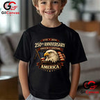 250th America Anniversary USA 250 Years Independence Unisex Adult Patriotic T-Shirt