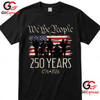 250th Anniversary American Birthday USA Flag 250 Years Unisex American Gift T-Shirt