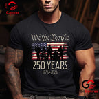 250th Anniversary American Birthday USA Flag 250 Years Unisex American Gift T-Shirt