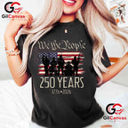 250th Anniversary American Birthday USA Flag 250 Years Unisex American Gift T-Shirt