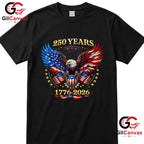 4th July Independence Day USA 250 Years Anniversary Unisex American Gift T-Shirt