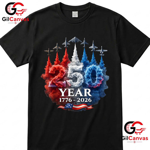 4th of July Patriotic American 250th Anniversary USA Unisex Vintage T-Shirt