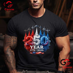 4th of July Patriotic American 250th Anniversary USA Unisex Vintage T-Shirt