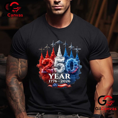 4th of July Patriotic American 250th Anniversary USA Unisex Vintage T-Shirt