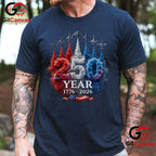 4th of July Patriotic American 250th Anniversary USA Unisex Vintage T-Shirt