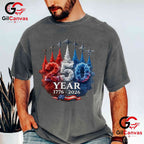 4th of July Patriotic American 250th Anniversary USA Unisex Vintage T-Shirt