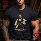 Abraham Lincoln Guitar 250th Anniversary 4th of July Unisex Freedom Graphic T-Shirt