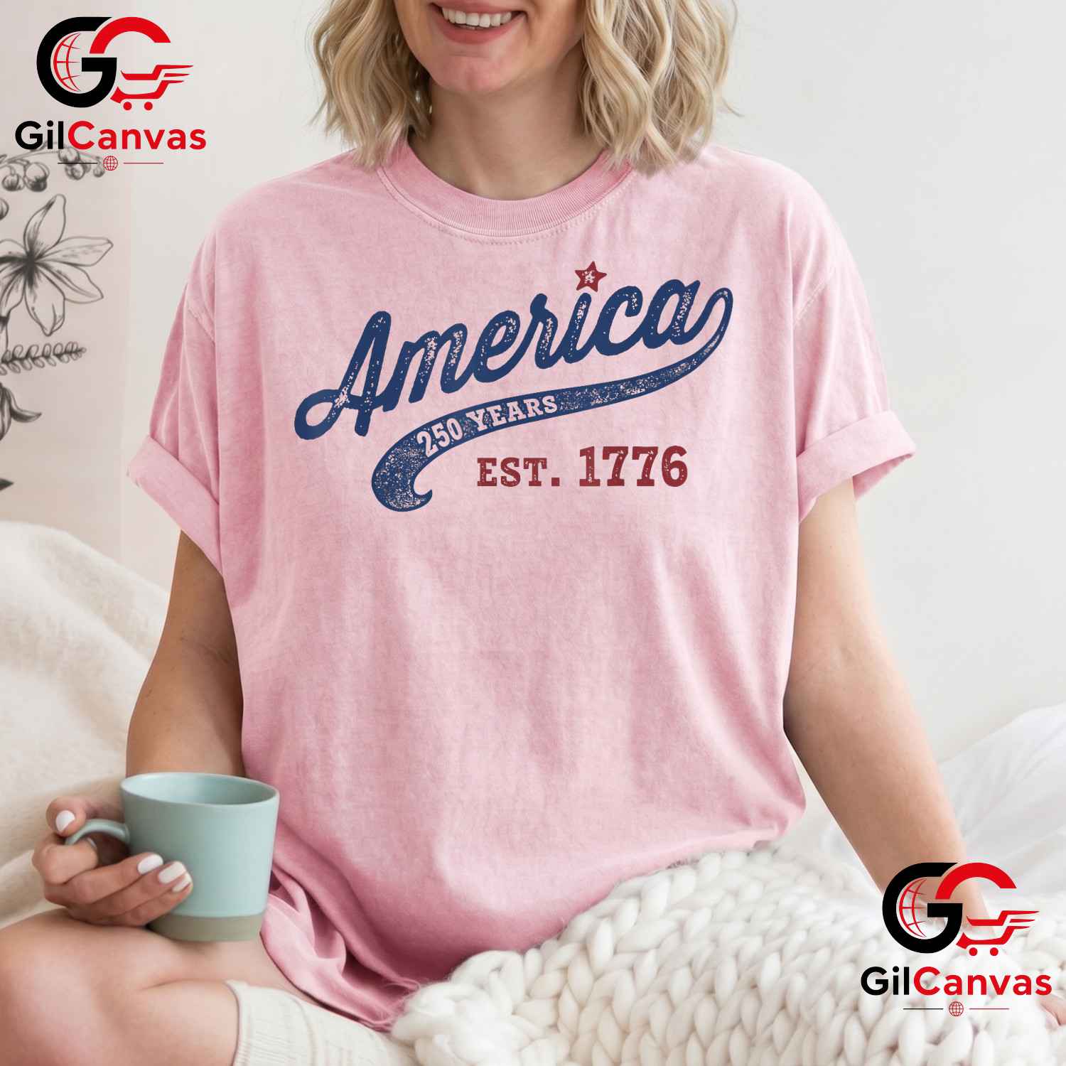 America 250 Years Established 1776 Anniversary Patriotic Unisex Men Women Gift T-Shirt