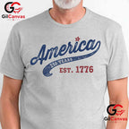 America 250 Years Established 1776 Anniversary Patriotic Unisex Men Women Gift T-Shirt