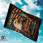 America 250th Anniversary Eagle Statue of Liberty Yard Banner Garden Flag