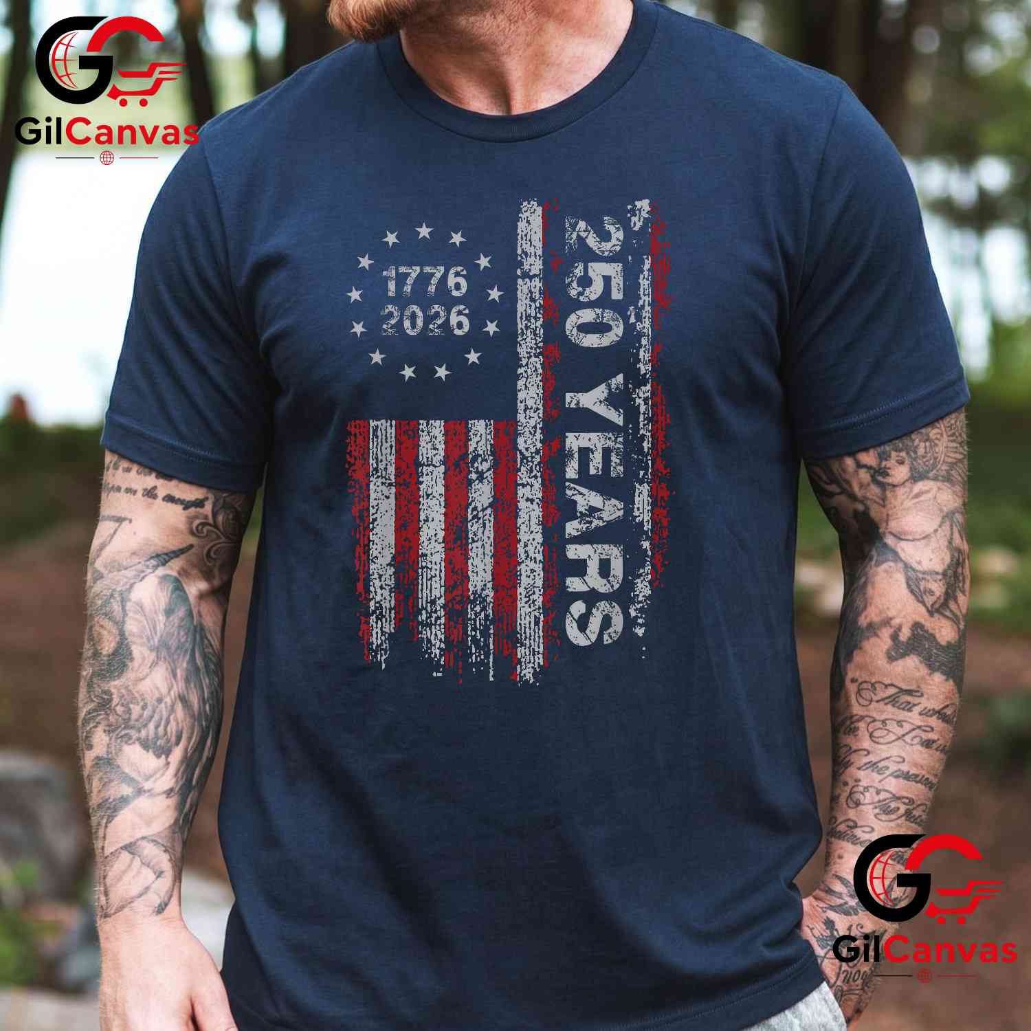 America 250th Anniversary Independence Day Freedom Unisex Adult Vintage Patriotic T-Shirt