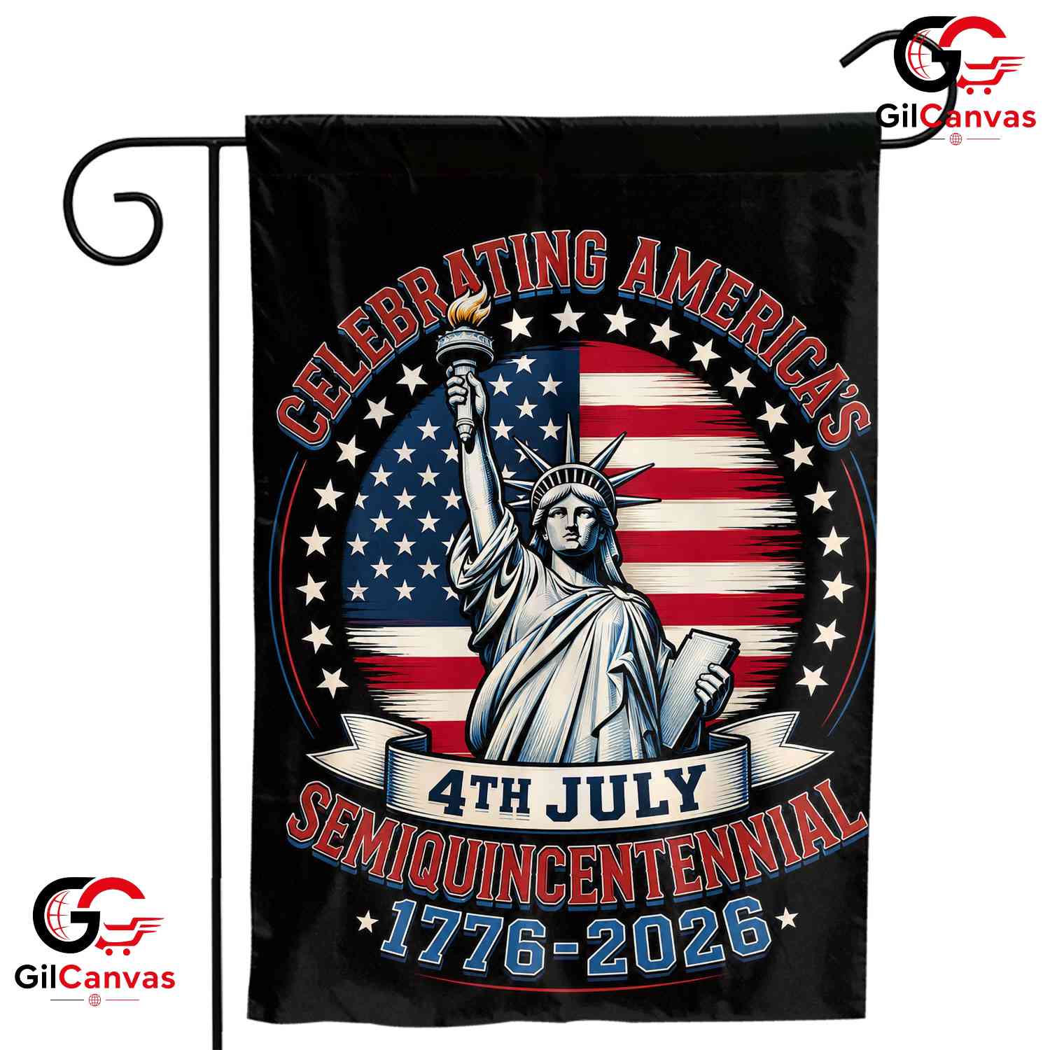 America Semiquincentennial Garden Flag 4th Of July 250th Yard Decor Sign Decor