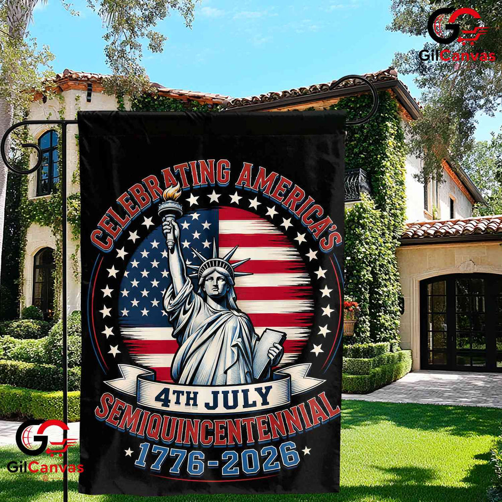America Semiquincentennial Garden Flag 4th Of July 250th Yard Decor Sign Decor