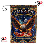 America Semiquincentennial Garden Flag Vintage Eagle 250th Yard Decor Signage