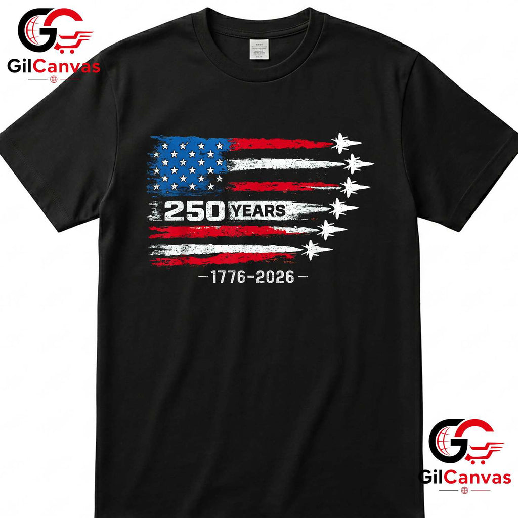 American 250th Anniversary 250 Years 4th of July 2026 Unisex Men Women Gift T-Shirt