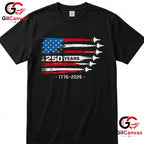 American 250th Anniversary 250 Years 4th of July 2026 Unisex Men Women Gift T-Shirt