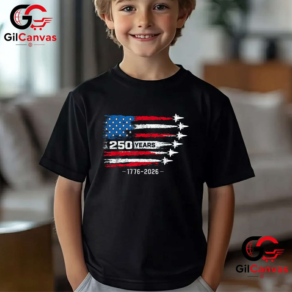 American 250th Anniversary 250 Years 4th of July 2026 Unisex Men Women Gift T-Shirt