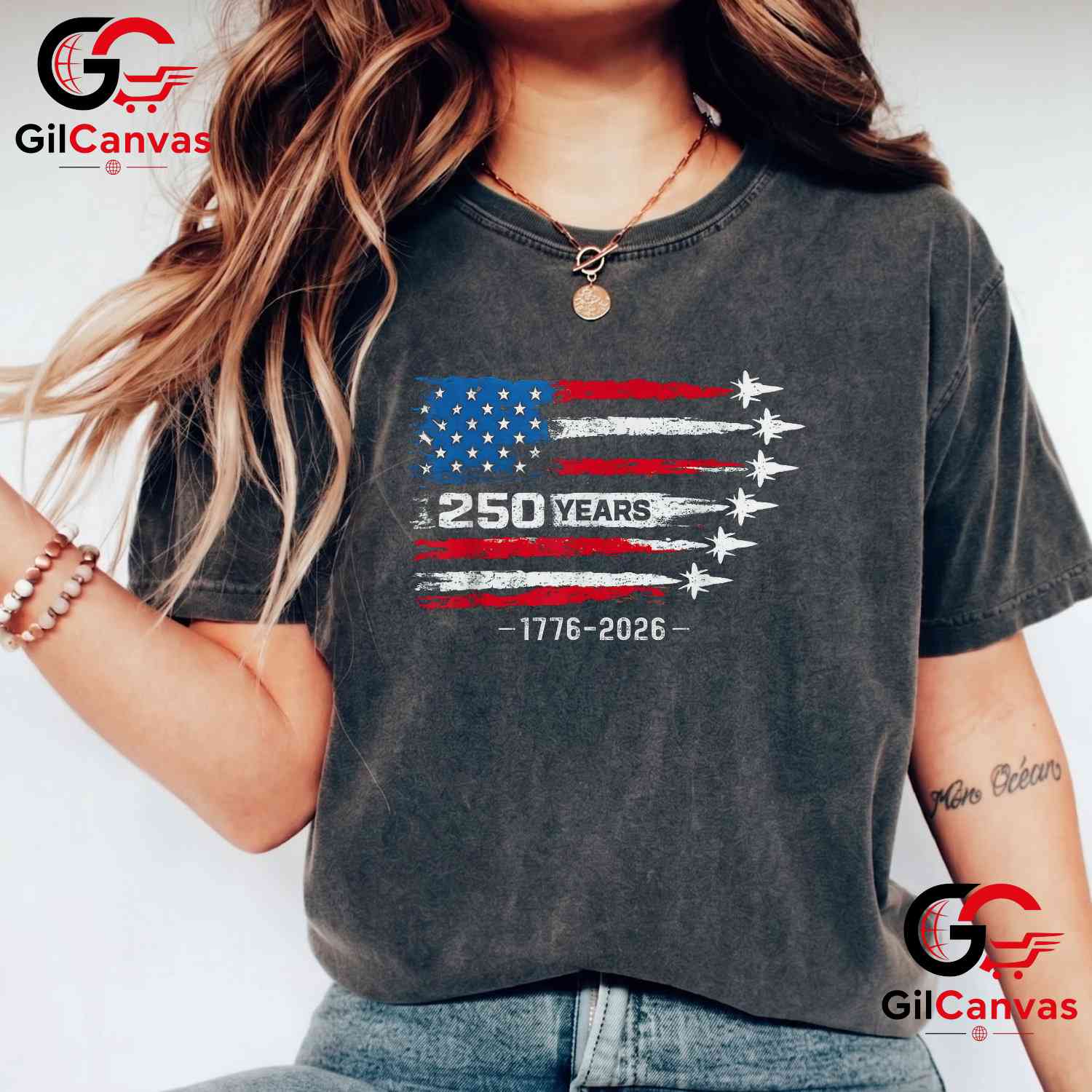 American 250th Anniversary 250 Years 4th of July 2026 Unisex Men Women Gift T-Shirt