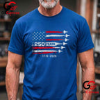American 250th Anniversary 250 Years 4th of July 2026 Unisex Men Women Gift T-Shirt