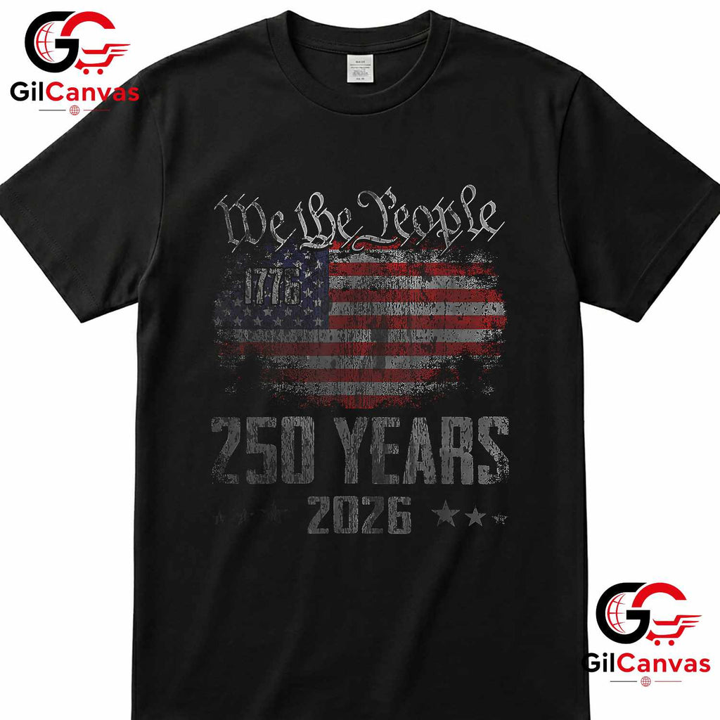 American 250th Anniversary USA Patriotic 4th of July Unisex American Graphic T-Shirt