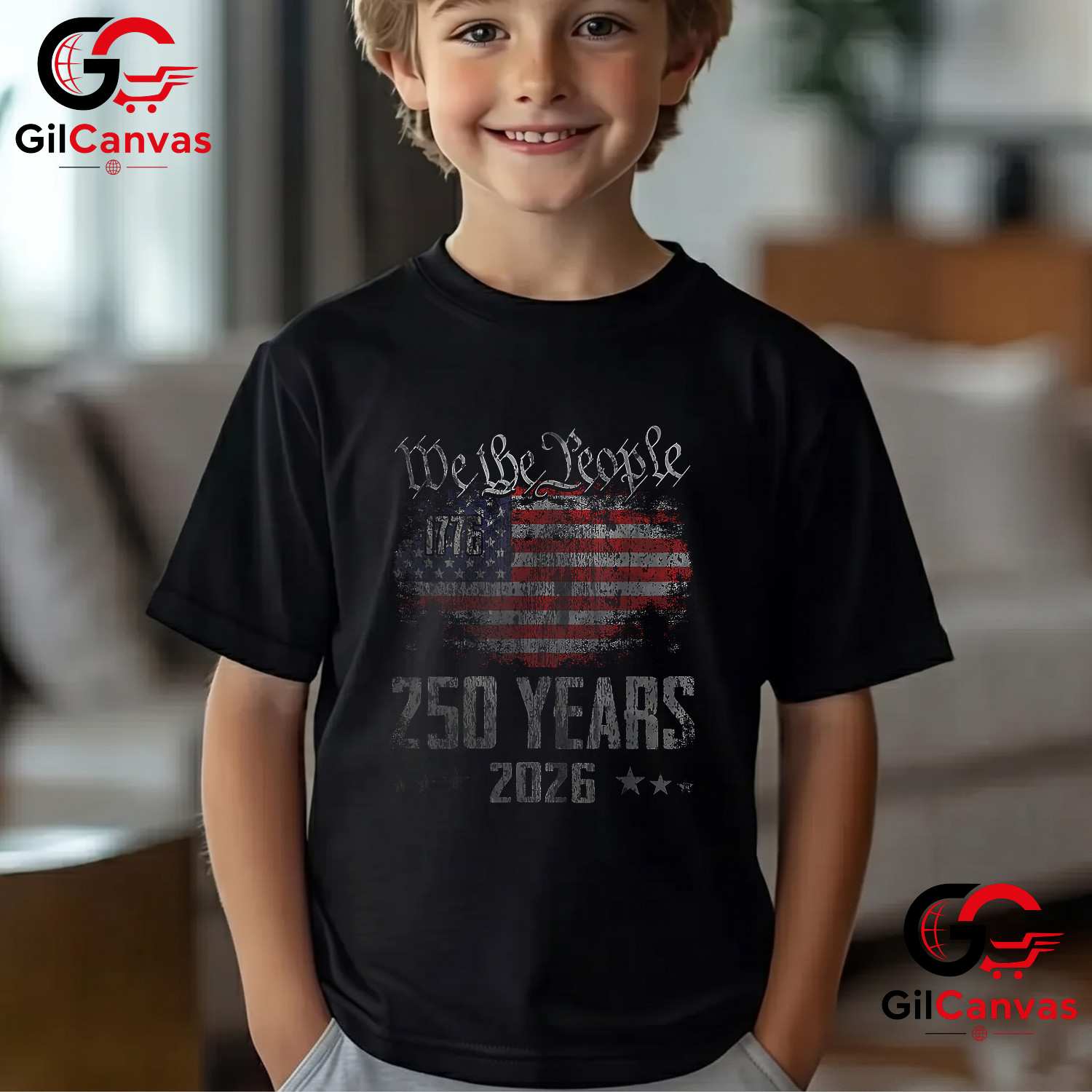 American 250th Anniversary USA Patriotic 4th of July Unisex American Graphic T-Shirt