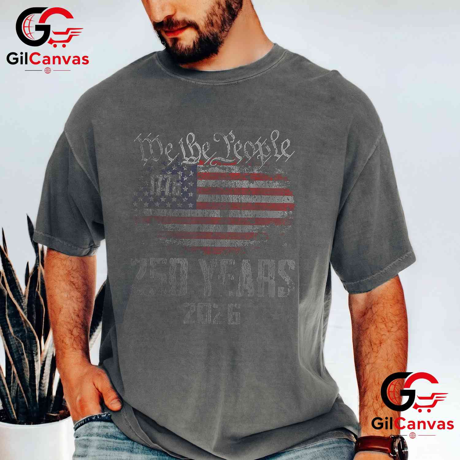 American 250th Anniversary USA Patriotic 4th of July Unisex American Graphic T-Shirt