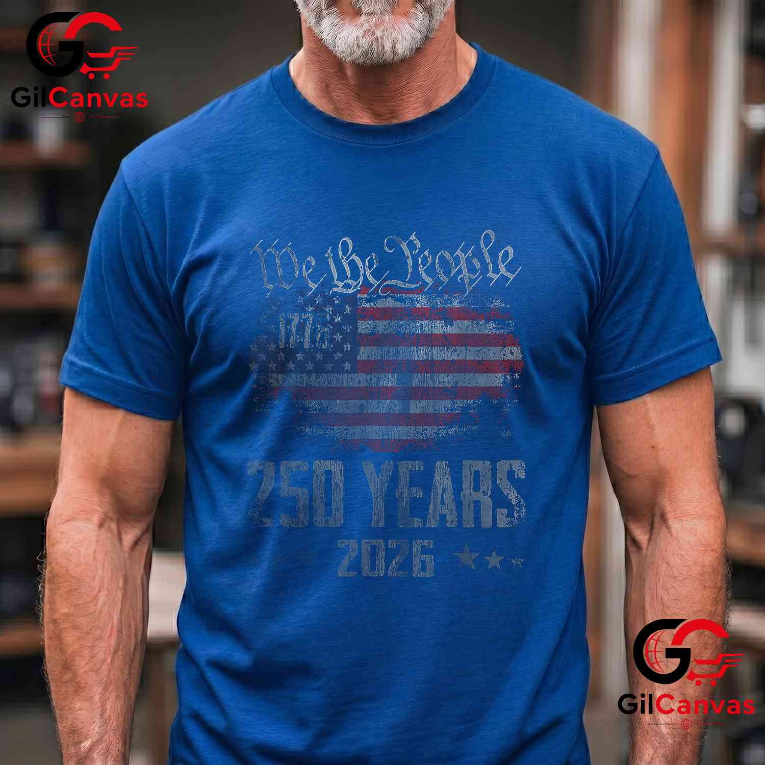 American 250th Anniversary USA Patriotic 4th of July Unisex American Graphic T-Shirt