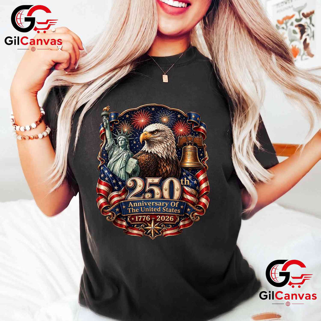 American 250th Pocket USA Patriotic 4th of July 250 Years Unisex American Graphic T-Shirt