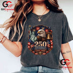 American 250th Pocket USA Patriotic 4th of July 250 Years Unisex American Graphic T-Shirt