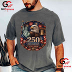 American 250th Pocket USA Patriotic 4th of July 250 Years Unisex American Graphic T-Shirt