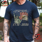 American 4th July Patriotic USA 250th Anniversary 250 Years Unisex Men Women T-Shirt