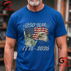 American 4th July Patriotic USA 250th Anniversary 250 Years Unisex Men Women T-Shirt