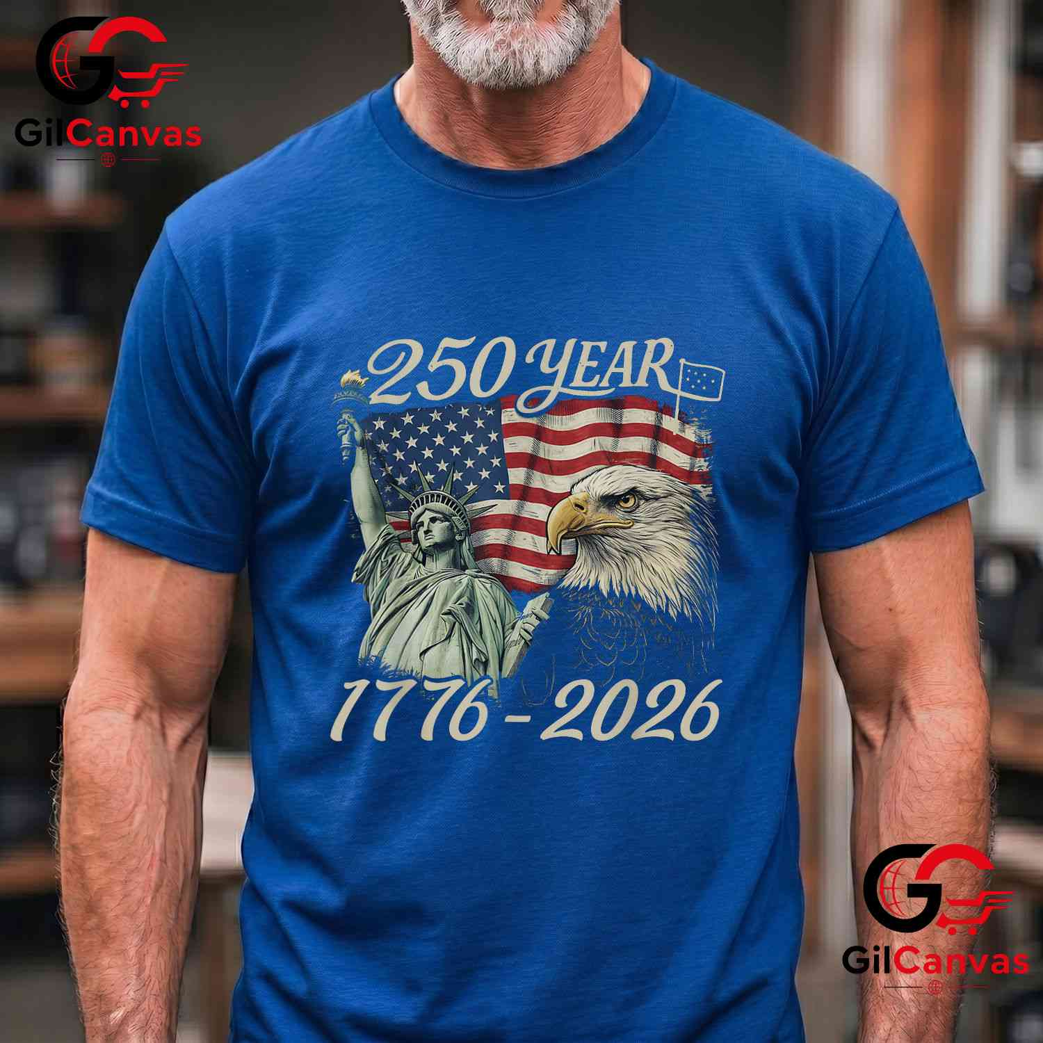 American 4th July Patriotic USA 250th Anniversary 250 Years Unisex Men Women T-Shirt