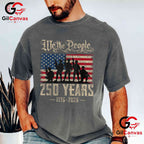 American Birthday USA Flag 250th Anniversary 250 Years Unisex Patriotic Graphic T-Shirt