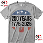 American Flag 250th Anniversary USA 4th of July 250 Years Unisex Men Women T-Shirt