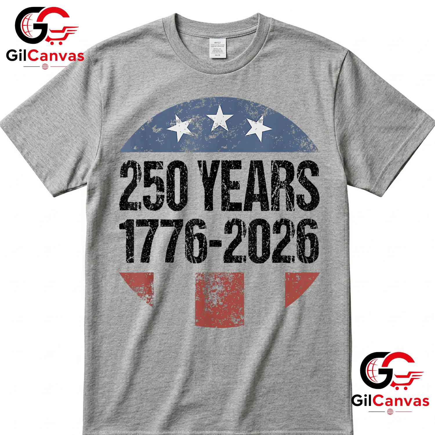 American Flag 250th Anniversary USA 4th of July 250 Years Unisex Men Women T-Shirt