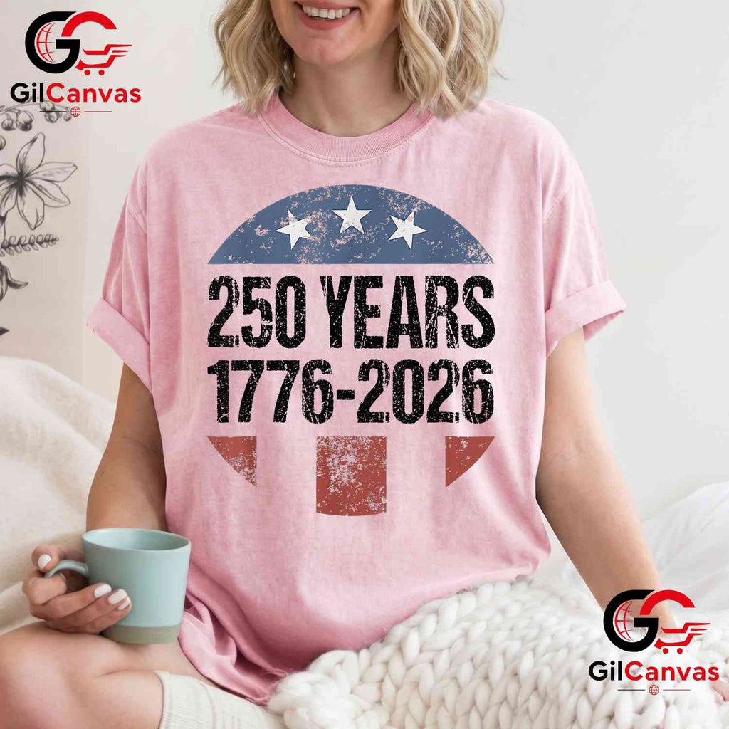 American Flag 250th Anniversary USA 4th of July 250 Years Unisex Men Women T-Shirt