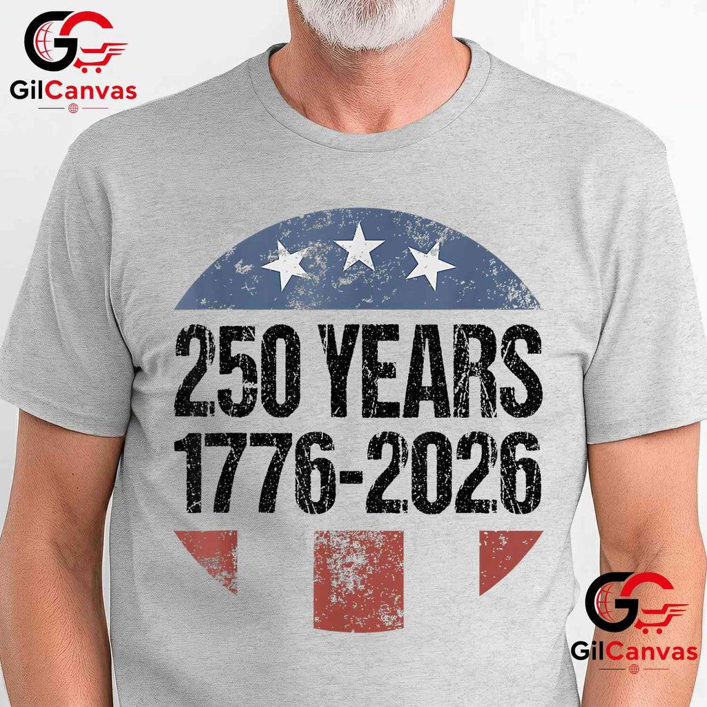 American Flag 250th Anniversary USA 4th of July 250 Years Unisex Men Women T-Shirt
