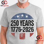American Flag 250th Anniversary USA 4th of July 250 Years Unisex Men Women T-Shirt